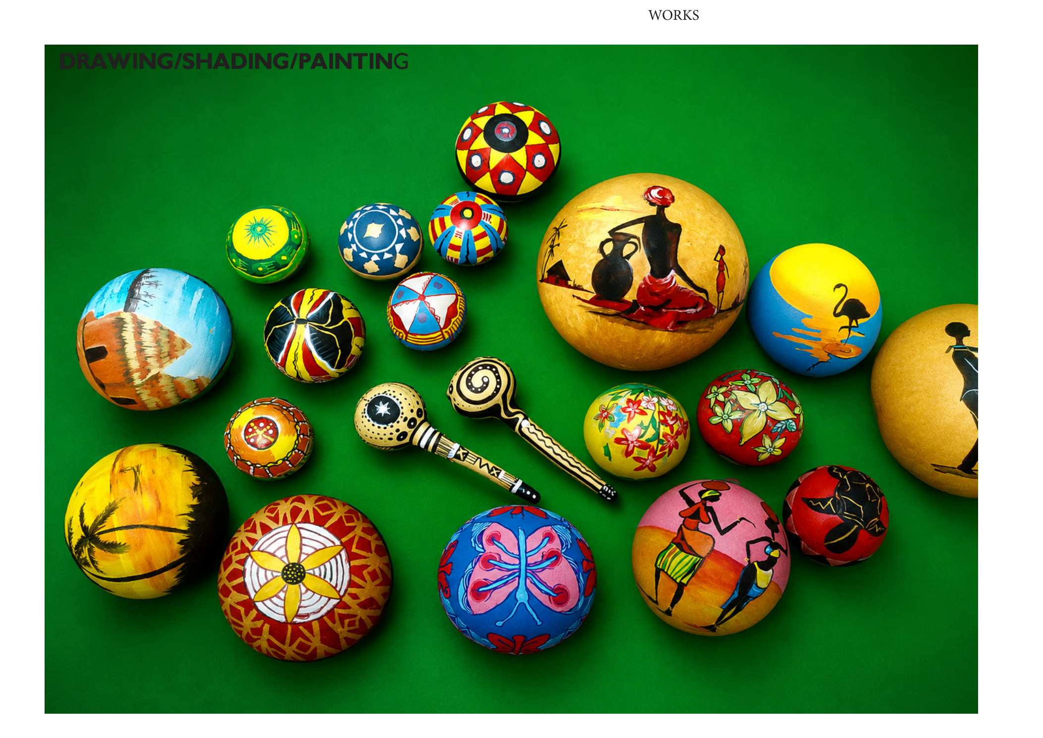Hand-painted decorative objects